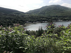 Glen Loin Loop. Looking down at Arrochar