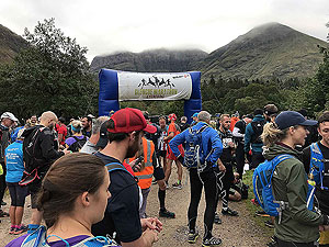 Glen Coe Marathon. Nerves starting to build
