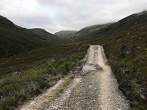 Glen Coe Marathon. Long open stretches