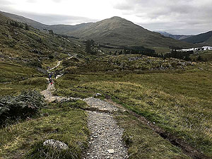 Glen Coe Marathon. Looking back at the run