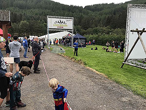 Glen Coe Marathon. Finish line, not too flashy