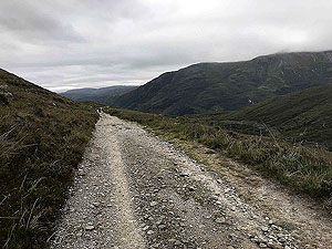 Glen Coe Marathon. Road seems to go on forever