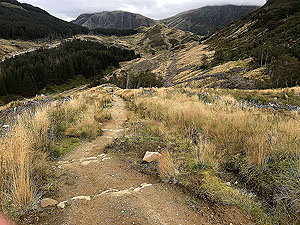 Glen Coe Marathon. Well built path descent