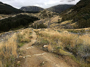 Glen Coe Marathon. Once down this section not far to go