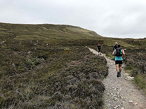 Glen Coe Marathon. Flattening out