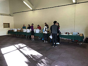 Glen Coe Marathon. Laid back registration hall