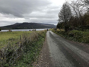 Loch Rannoch Marathon. Watch for the occaisional car