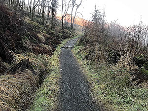 Ben Ledi. Good quality path marks start of path.