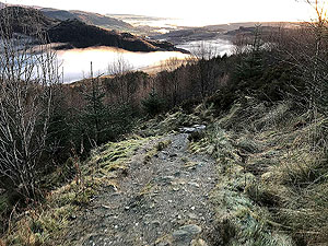 Ben Ledi. Quickly gaining height