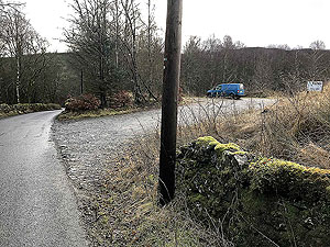 Killin - Lochan Breaclaich. Getting close to the turn