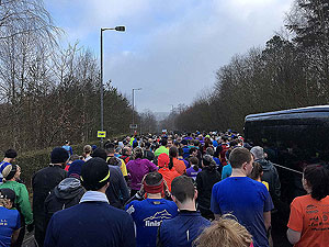 Balloch to Clydebank half. Another look at the start line