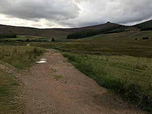 Clachnaben loop. Some flat running before the hill starts