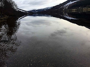 Lochs Voil and Doine. Reflections