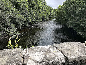 Lochs Voil and Doine. Wee bridge over the River Balvag