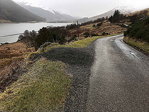 Lochs Voil and Doine. Dull day at Loch Doine
