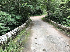 Clauchland hills fort. Small bridge