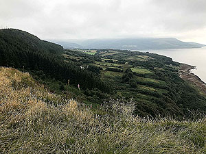 Clauchland hills fort. Different view towards Brodick