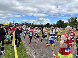 Shettleston 10K.  Current start line