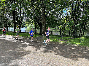 Shettleston 10K. Shade beside the river