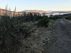 Past The Stank. Looking back at the low cloud