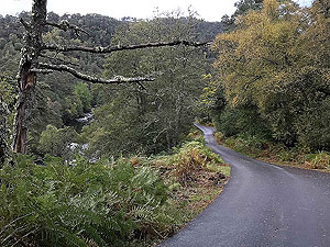 Glen Strathfarrar. Waterfall on the left