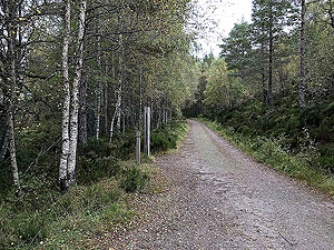 Coire an Loch loop. First of several information signs