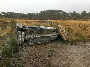 Loch Affric loop. Perhaps too cold to sit on