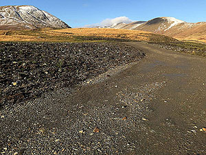 To Carn Labhruinn. December snow on the hills