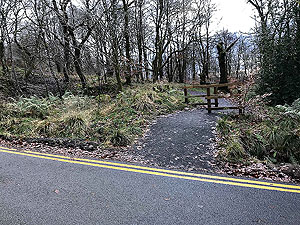Bracklinn falls loop. Path starts across the road from the car park