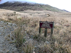 To Carn Labhruinn. Keep to the paths proper