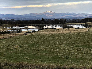 Sheriffmuir loop. View to Ben Ledi