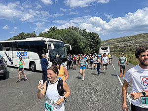 Harris half marathon: Arriving at start