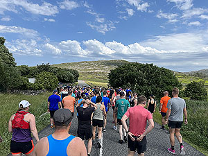 Harris half marathon : Start line