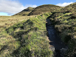 Beinn Dubh : Trail path up Beinn Dubh