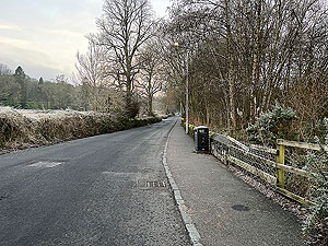 Run loop around Gouk hill : Old road at the back of Cameron House