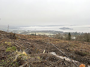 Run loop around Gouk hill : Winter over Loch Lomond