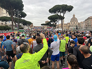 Rome marathon : Getting ready top start