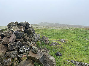 Over the Carman : Misty day at the top