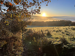 Over the Carman : Sunshine on the way up