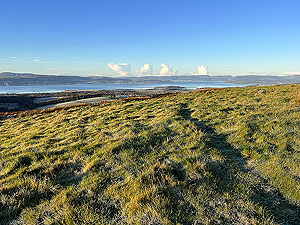 Over the Carman : Lovely day with Dunoon in the distance