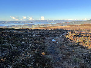 Over the Carman : Trail giving views down the Clyde
