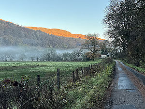 Glen Shira : Sun moves down the hill..a little bit