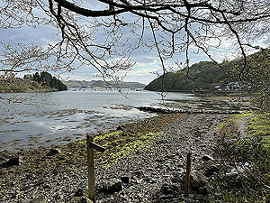 Crinan trail : Back onto the beach