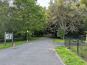 Whinny Hill : The start of the route inside Balloch country park