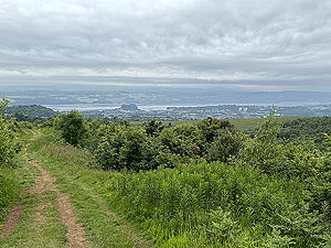 Kilpatrick Braes  : Dumbarton castle in sight