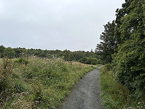 Trident 10K : Route up beside rugby field