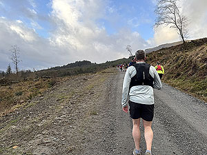 Ardgartan trail race: Runners start to walk the hills