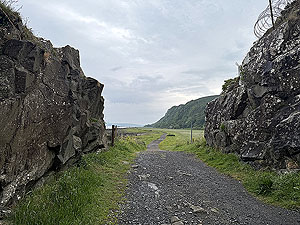 Ayrshire coast : Through the rocks to the last section