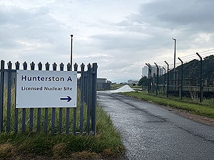 Ayrshire coast : Not every day we come up to a nuclear site