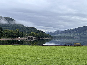 Inveraray Caslte : : View of the old bridge leading into Inveraray